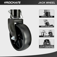 rockane mounted on A-frame jack demonstrating easy installation and stability