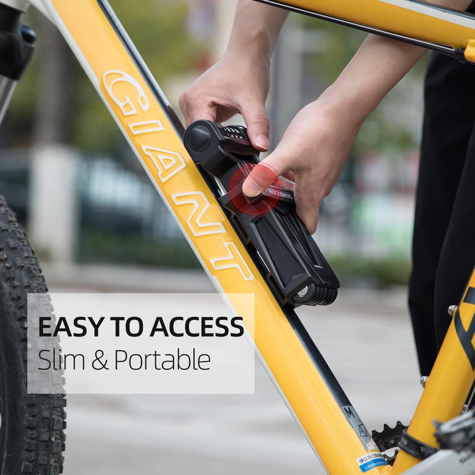 ROCKBROS thickened steel links with ABS cover protecting paint