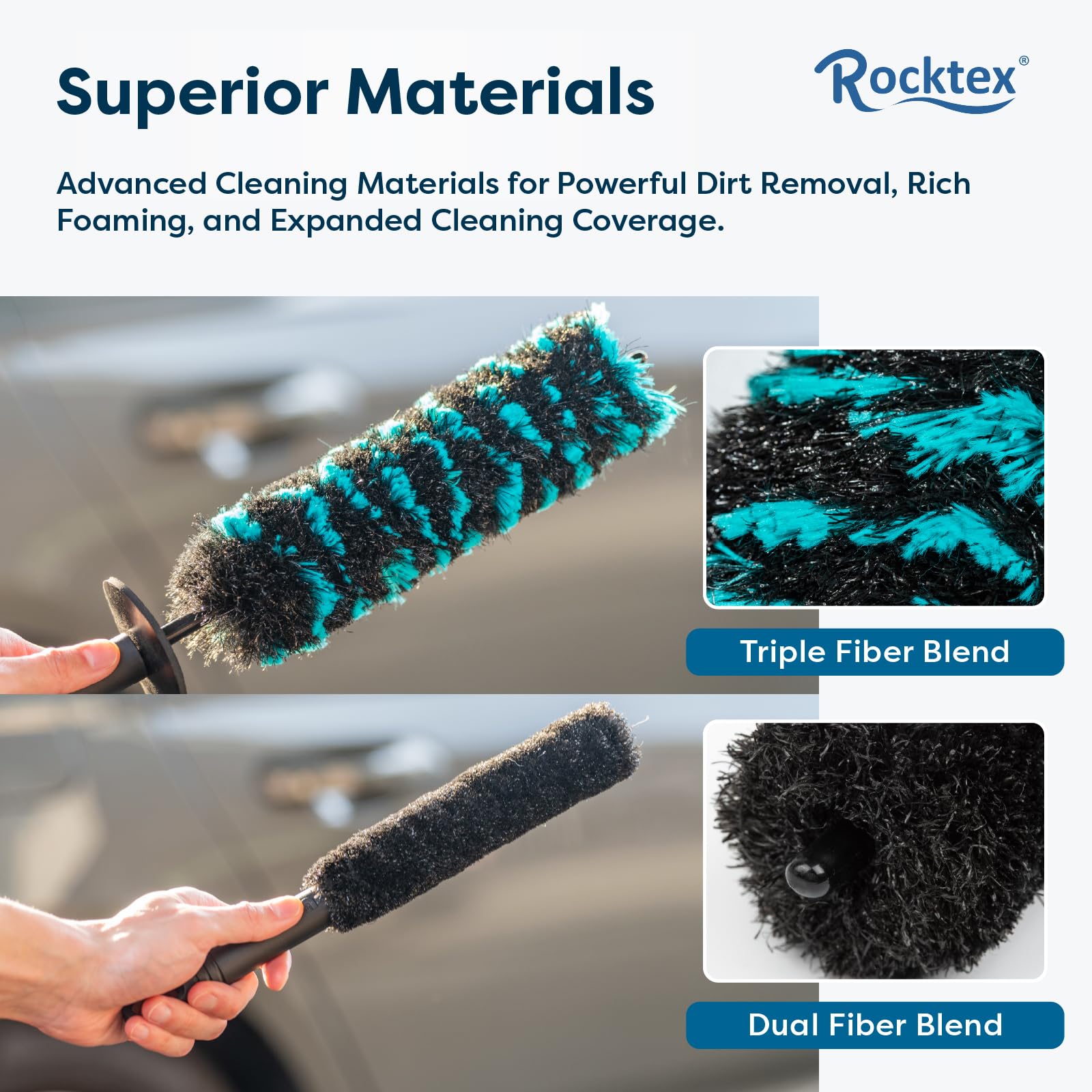 Rocktex protective rubber tip close-up preventing scratches in tight wheel gaps