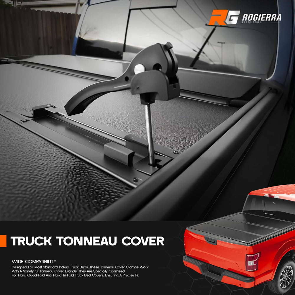 Rogierra rear clamp detail highlighting durable fit and improved cover retention benefit