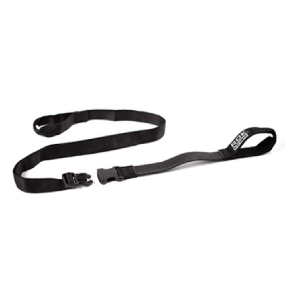 ROK Straps loop end detail protecting paint and preventing scratches on frame