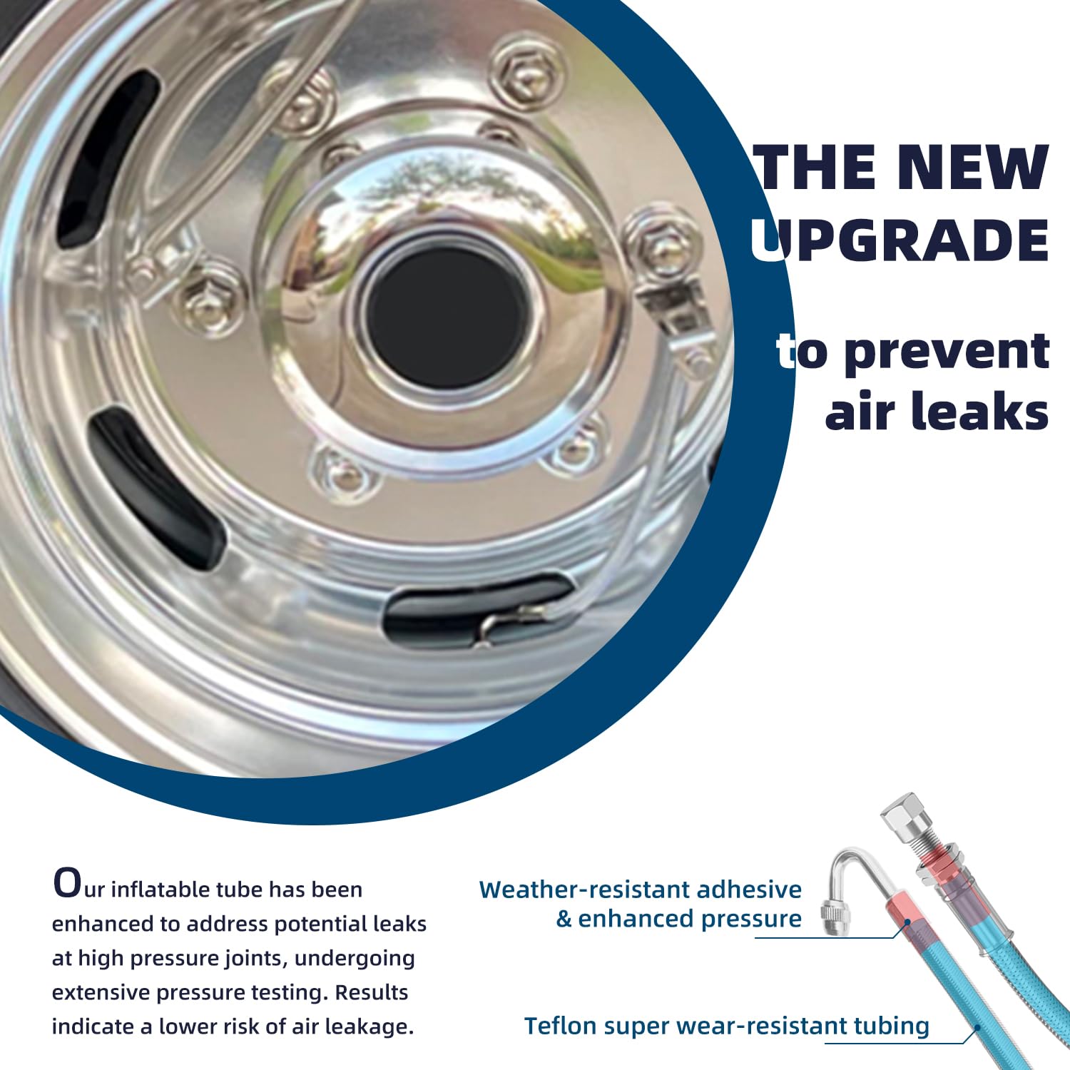 Rolkely braided stainless steel detail highlighting kink resistance and secure connection