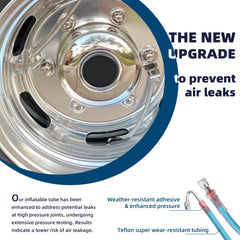 Rolkely braided stainless steel detail highlighting kink resistance and secure connection