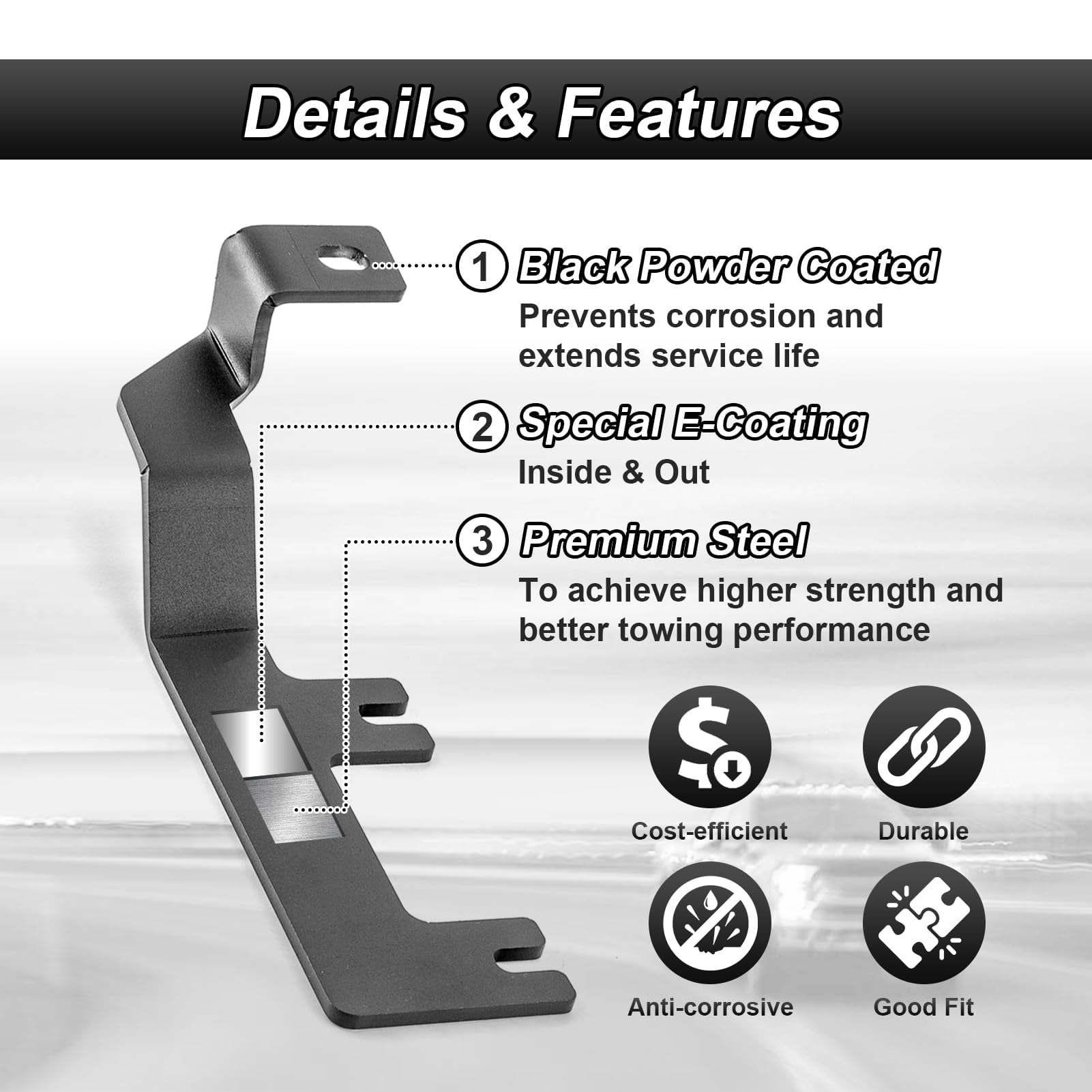ROMELACK installed on Silverado hood demonstrating low-profile, secure mounting