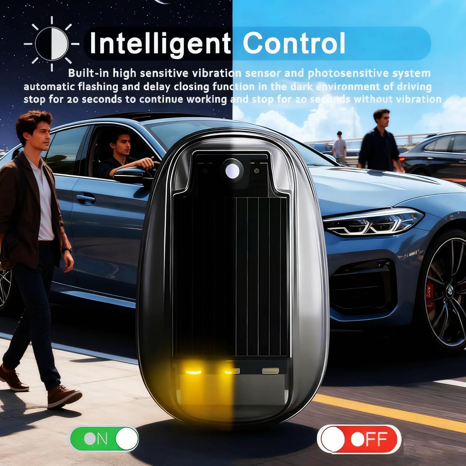 RONGGE installed on SUV roof at night demonstrating improved visibility benefit