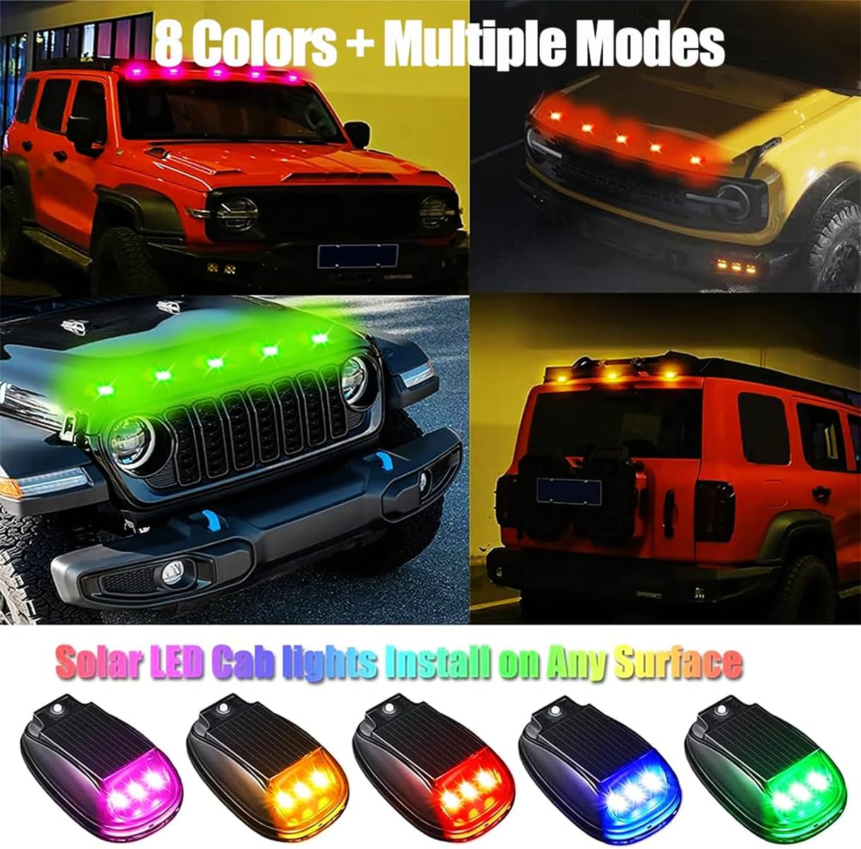 RONGGE remote and controls layout showing easy color and mode selection benefit