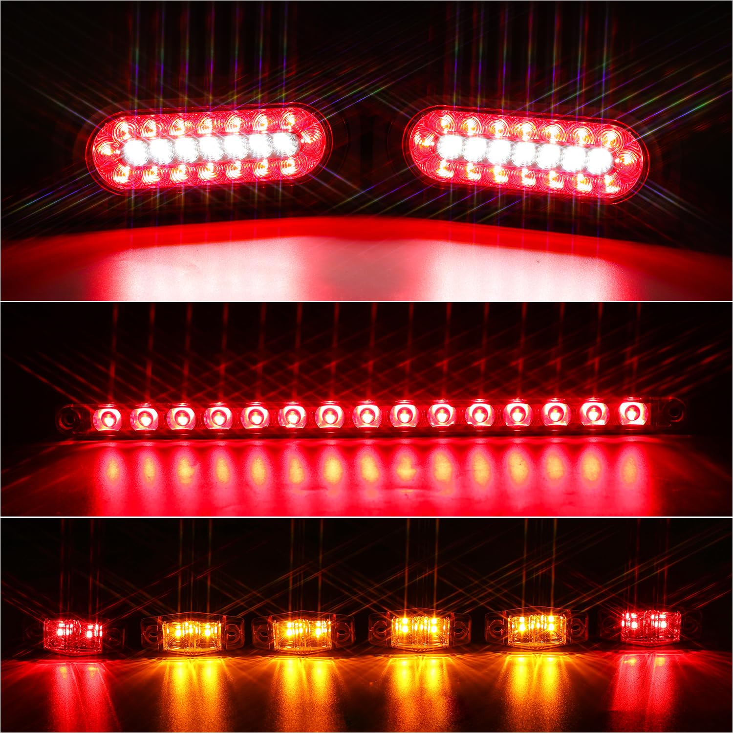 RONSTA lights installed on trailer rear view showing improved rear signaling for safety
