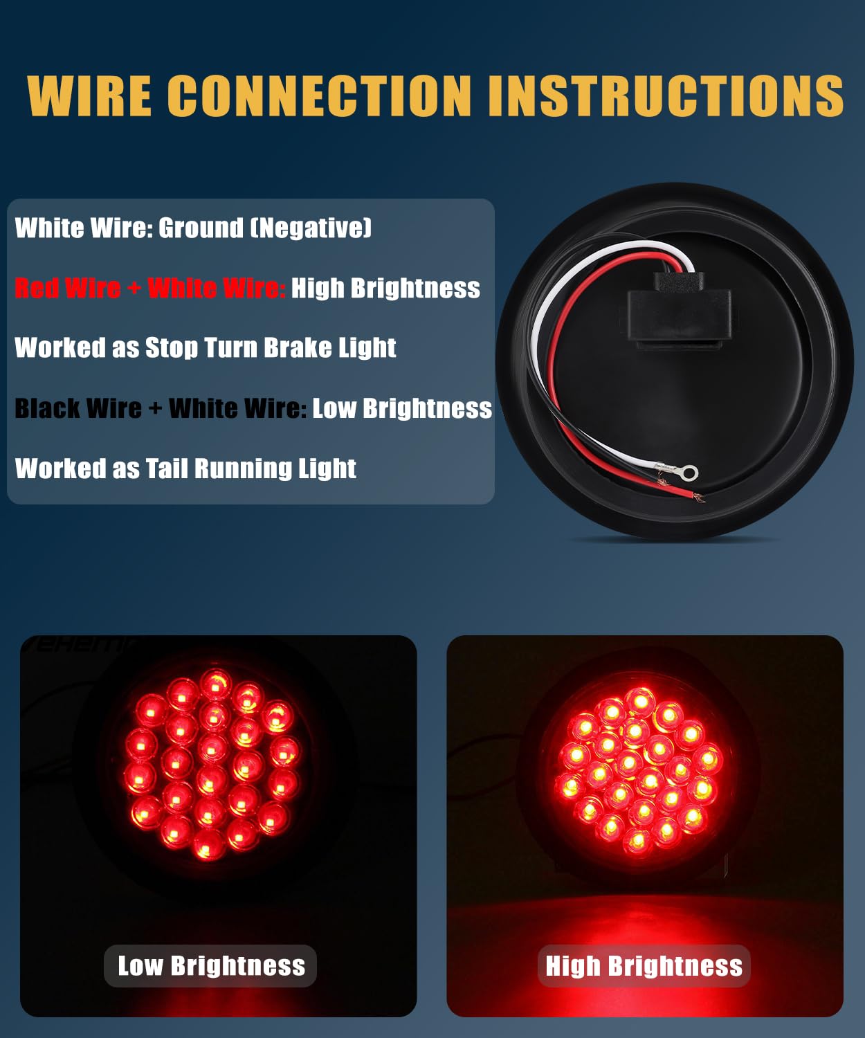 Ronybuy backside wiring and 3-prong plug illustrating easy plug-and-play installation