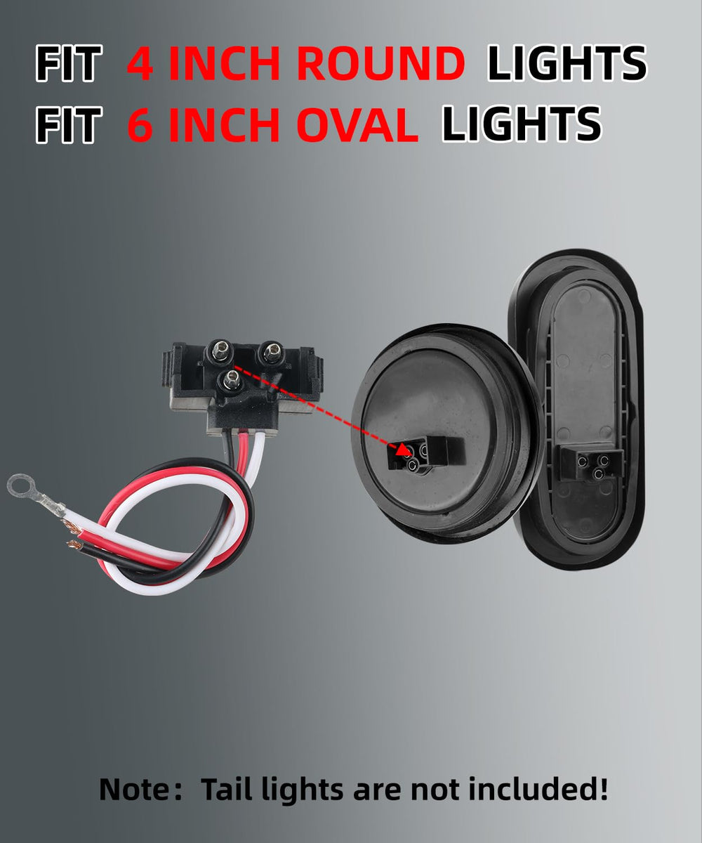 Ronybuy detailed view of color-coded red black white wires for easy install