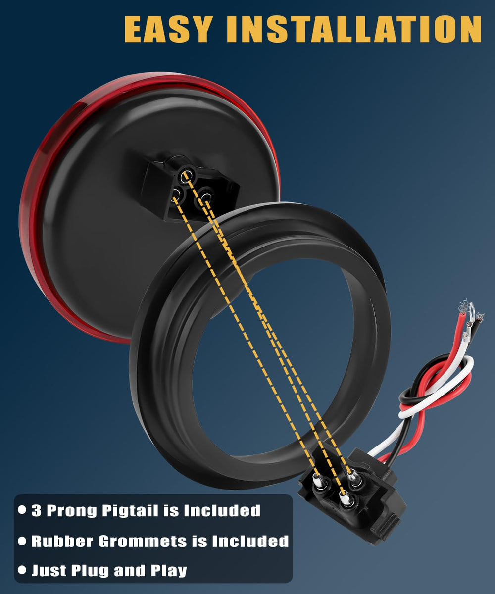 Ronybuy grommet and depth size comparison showing proper fit and vibration isolation