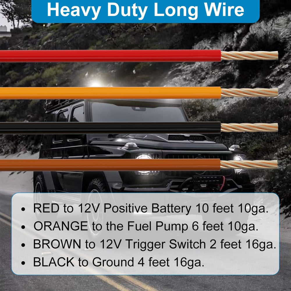 Ronybuy 10AWG red battery lead length displayed to show reduced voltage drop and robust current capacity