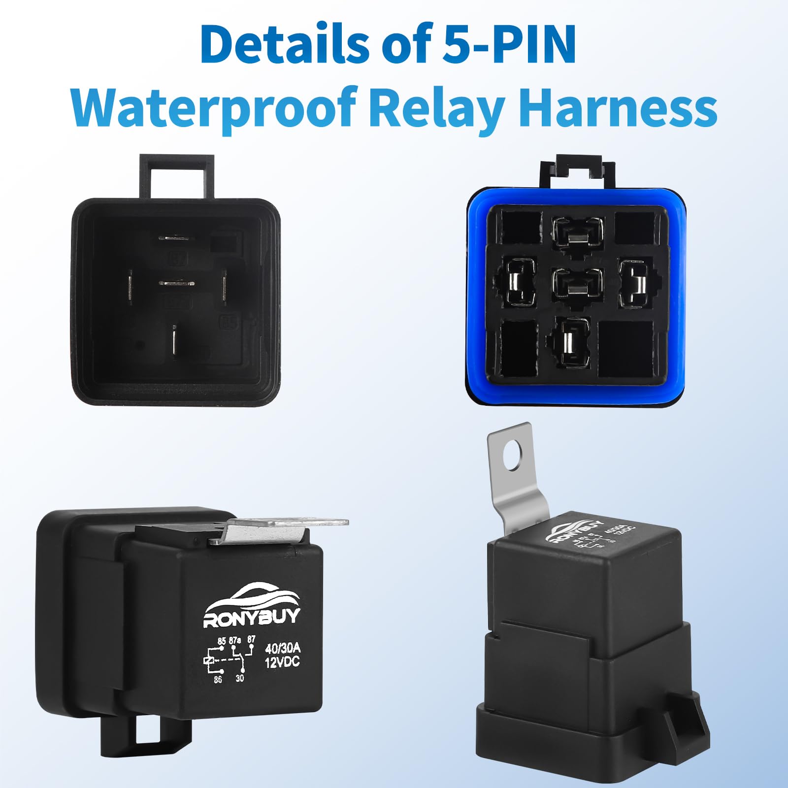 Ronybuy color-coded wires showing easy identification and faster install