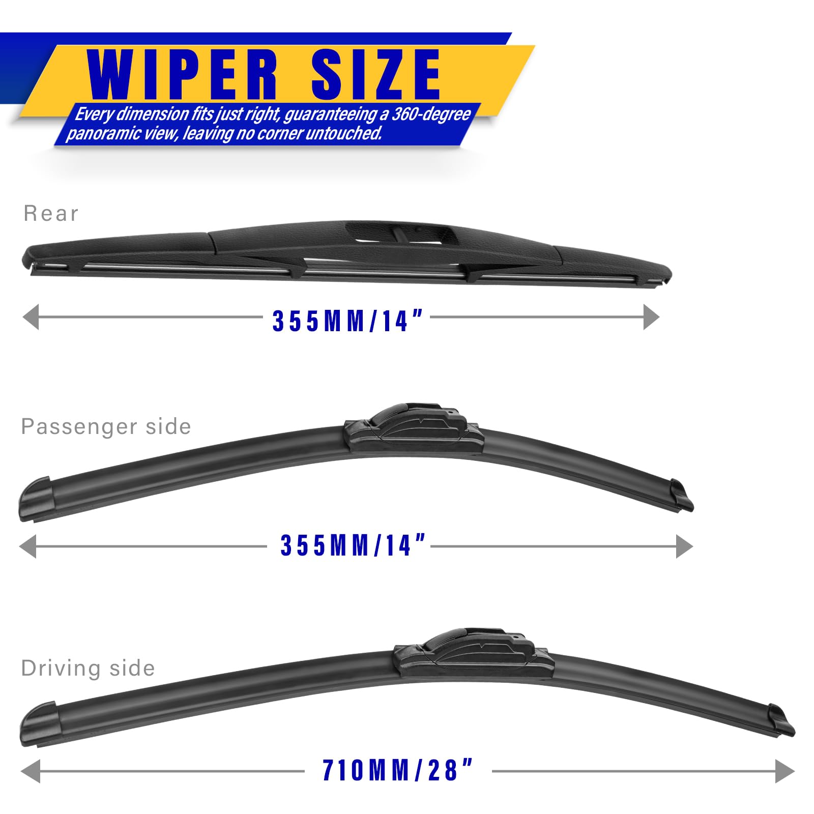 Rooppa close-up of blade edge highlighting weatherproof rubber for clearer wipes