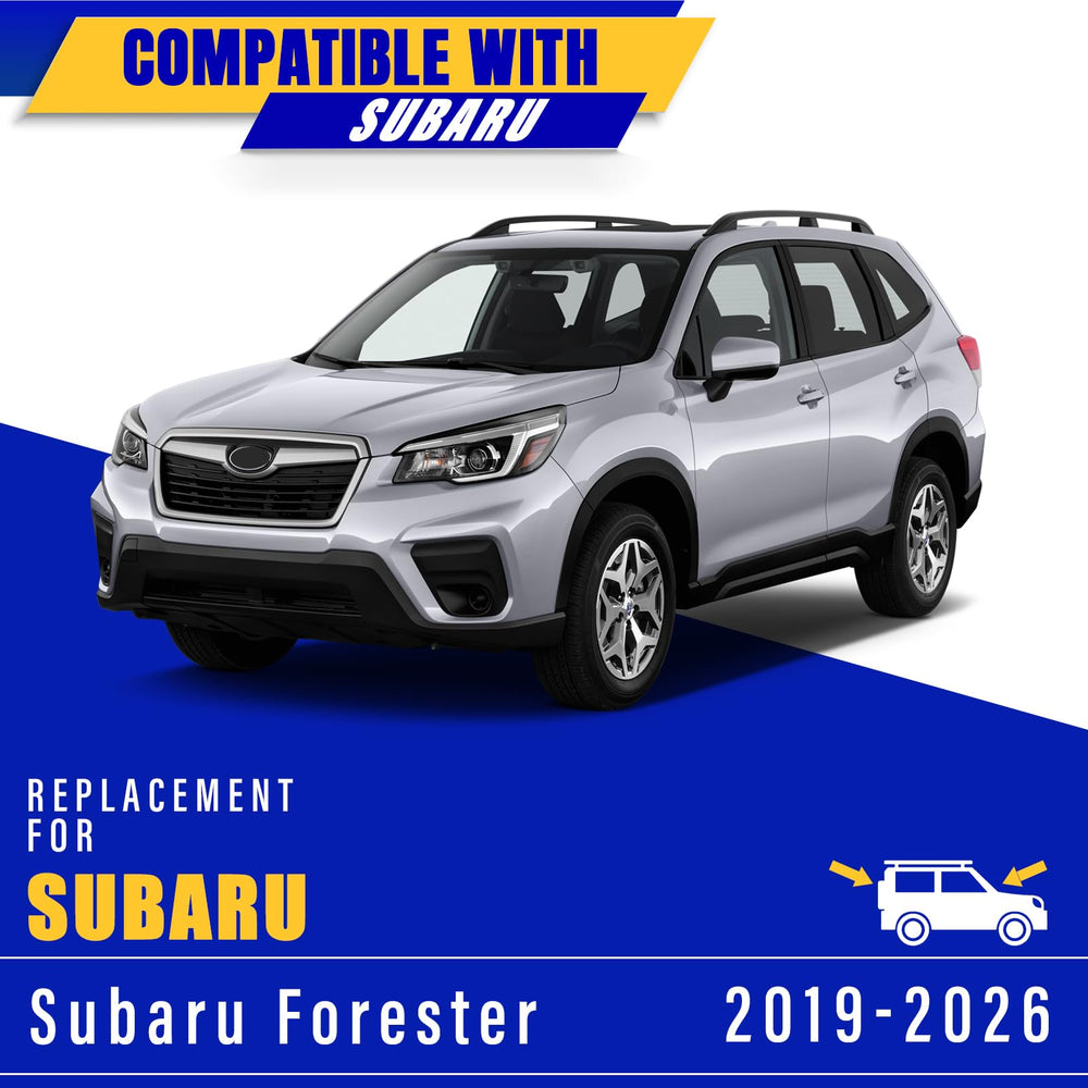 Rooppa blades mounted on Forester windshield wiping rain for improved road visibility