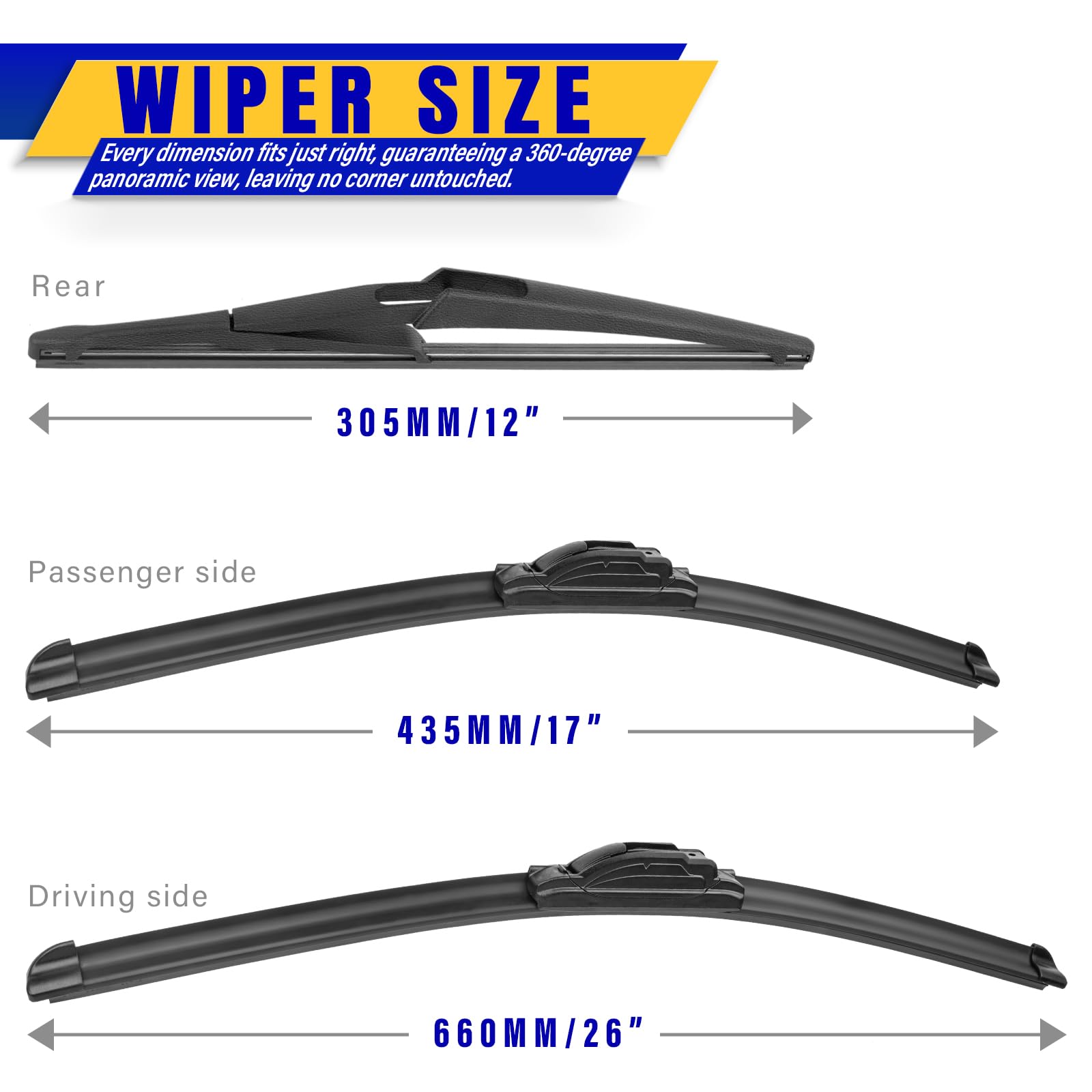 Rooppa closeup of blade edge for smooth streak-free wiping