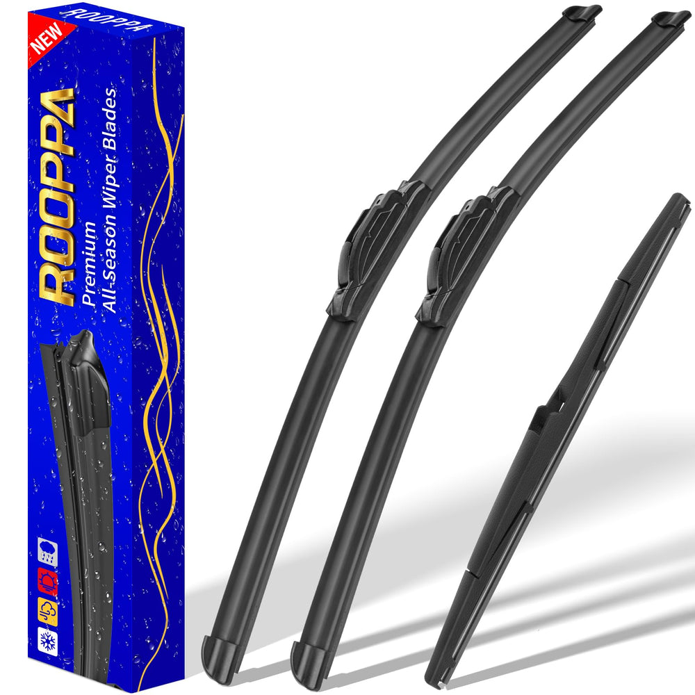 Rooppa packaging showing three wipers, clear OEM-fit reassurance