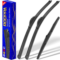 Rooppa packaging showing three wipers, clear OEM-fit reassurance