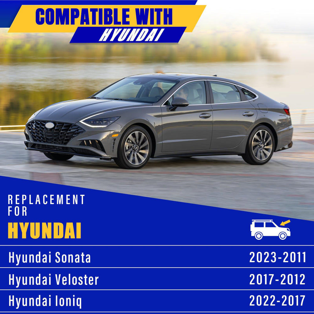 Rooppa blade installed on Hyundai Sonata driver side illustrating secure fit and visibility