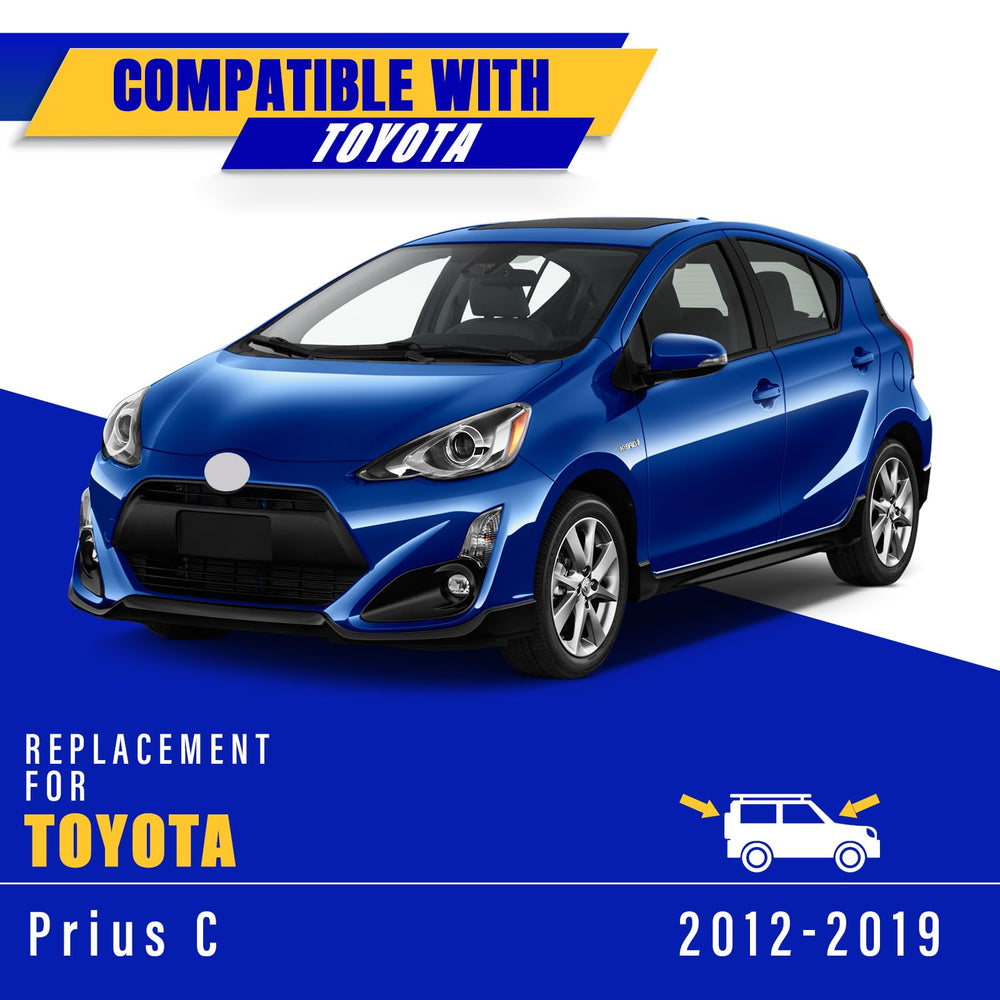 Rooppa rear wiper installed on Prius C hatch for reliable rear visibility in rain