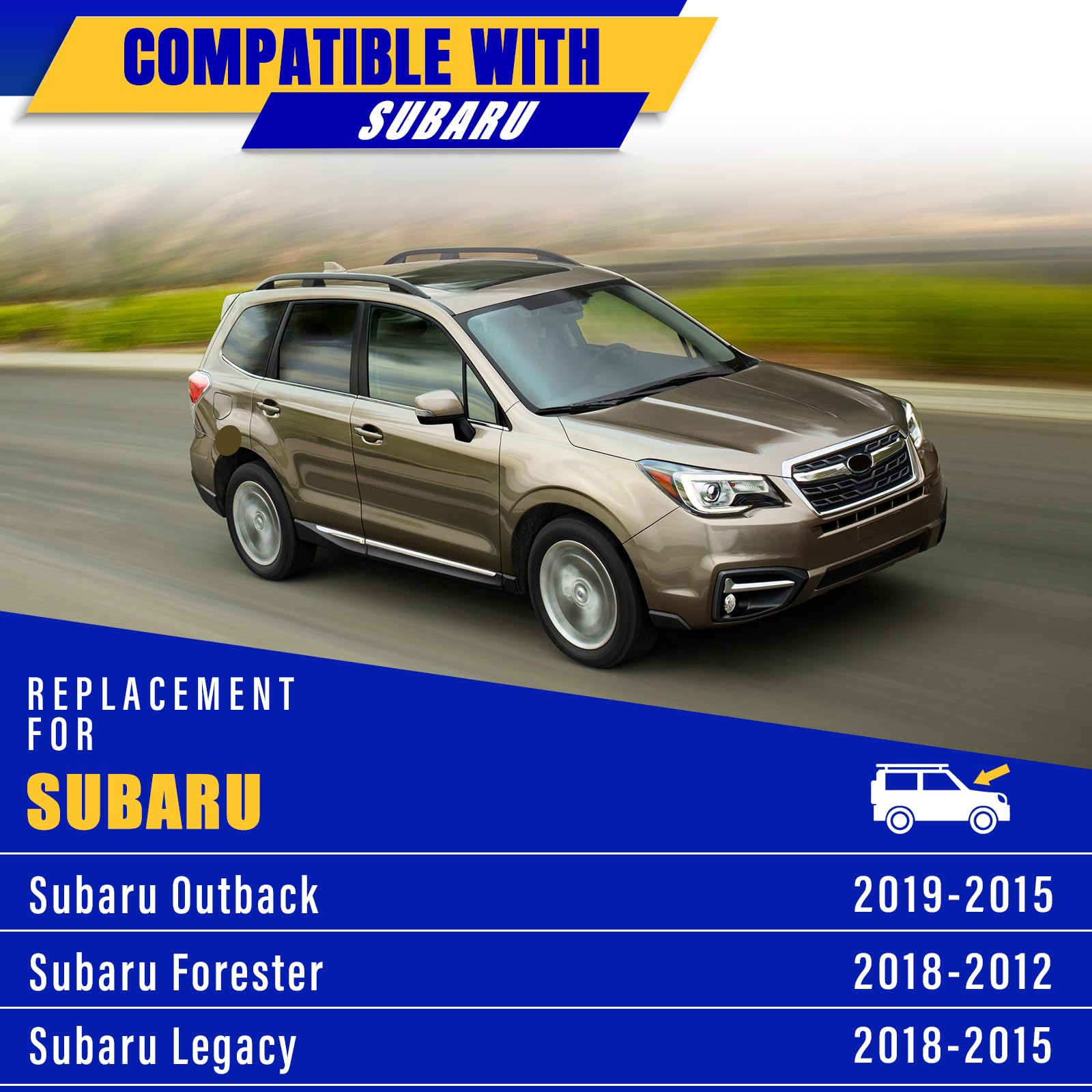 Rooppa 26-inch and 17-inch blades laid flat to show correct sizes for driver and passenger fitment