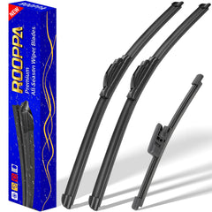 Rooppa front packaging showing complete 3-piece wiper set benefit clarity