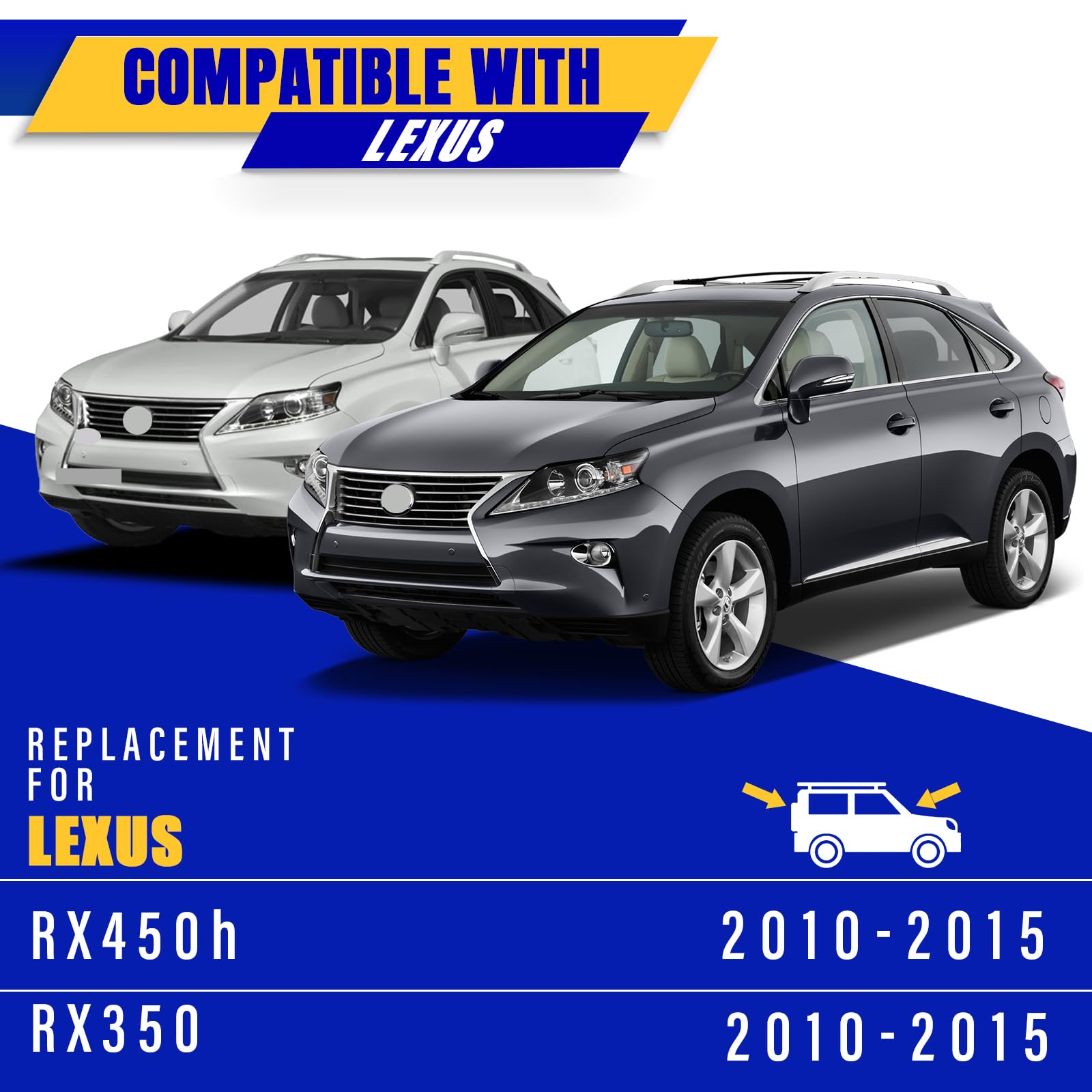 Rooppa wipers installed on Lexus RX windshield, improved visibility