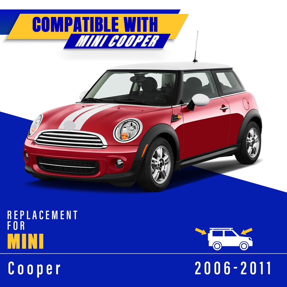 Rooppa blades mounted on Mini Cooper restoring clear windshield view