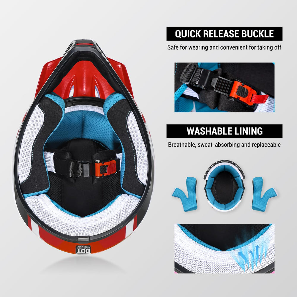 ROOZO goggles and gloves set displayed for eye protection and grip
