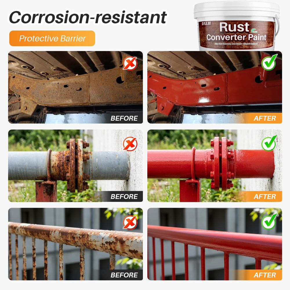 Rosemeek treated fence panels before and after showing corrosion prevention benefit