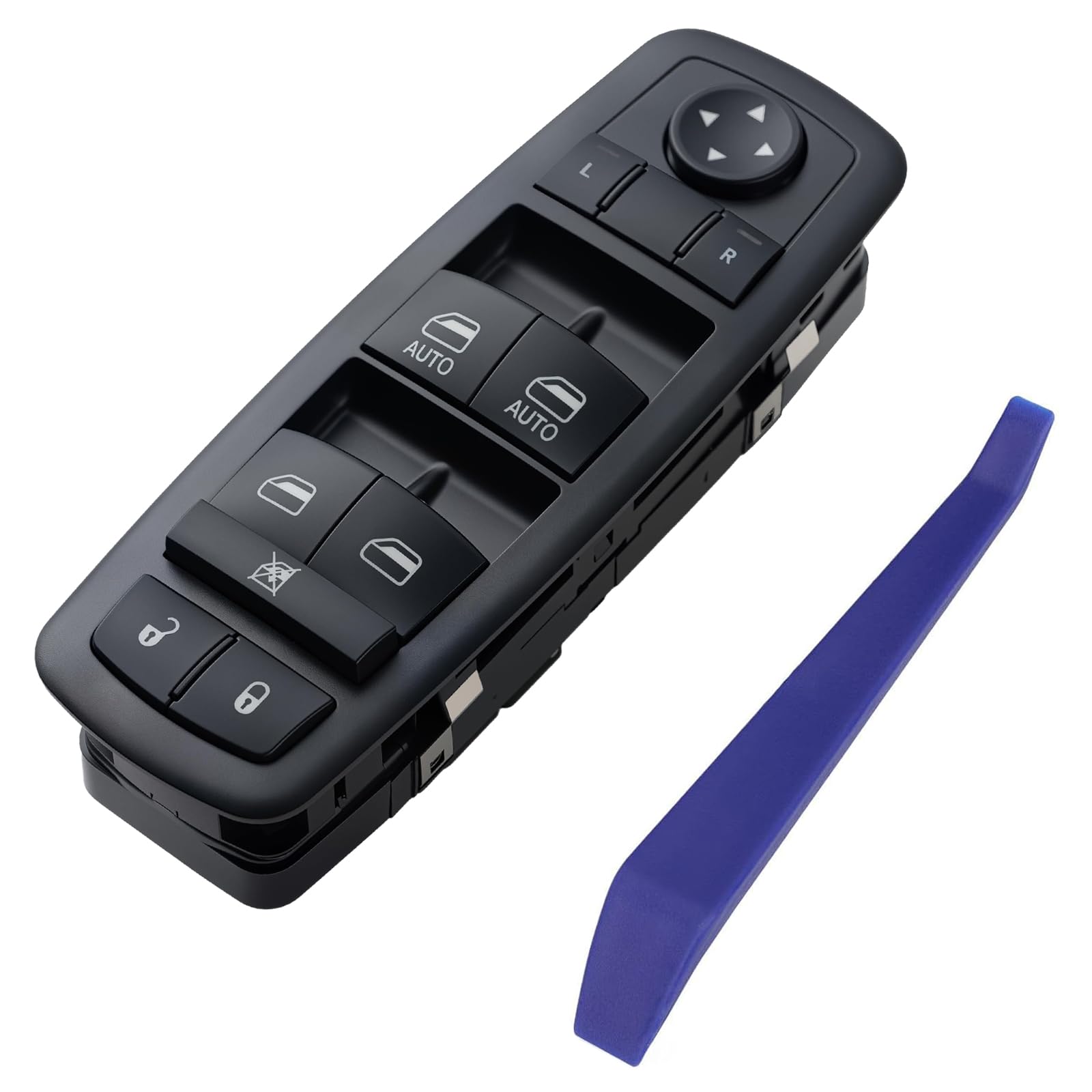 ROSY PIXEL front panel view showing OEM-fit switches and easy replacement benefit