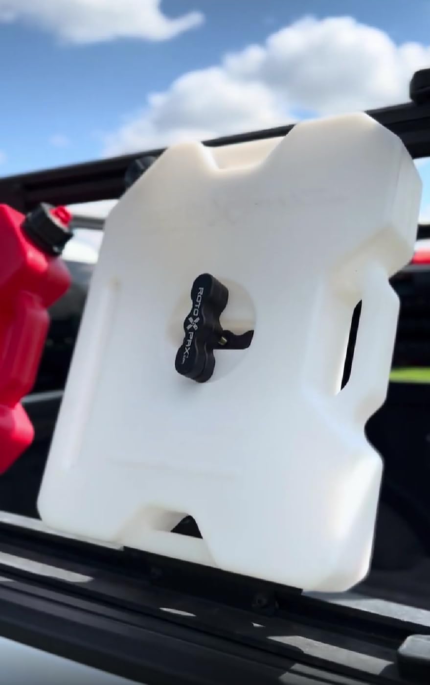 RotopaX mounted on a vehicle roof rack showing secure transport advantage