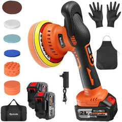 Rotvik polisher front angle showing compact design and easy handling benefit