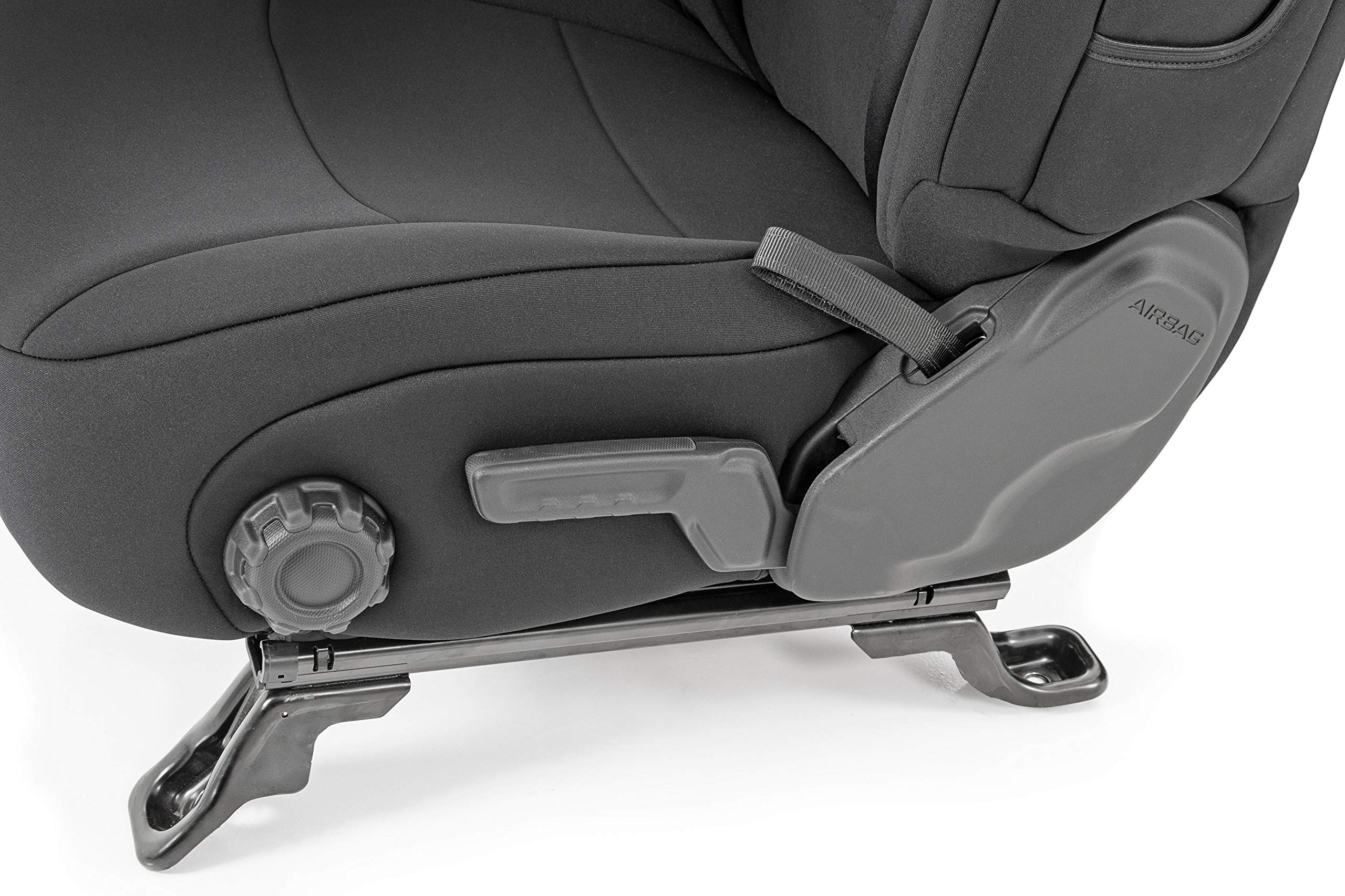 Rough Country headrest stitching detail demonstrating durable construction and finish