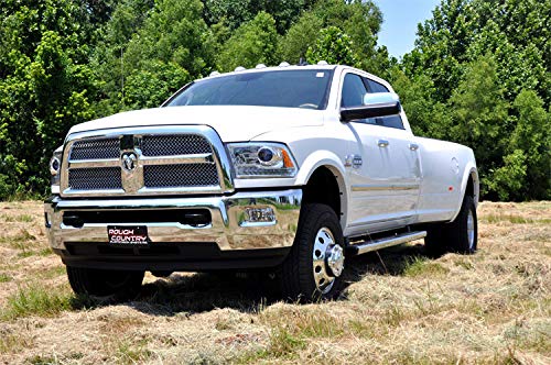 Rough Country on Ram in off-road setting demonstrating extra ground clearance