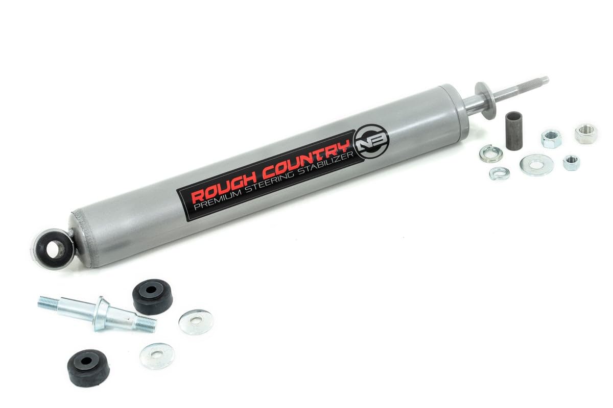 Rough Country N3 installed on Ford Super Duty demonstrating better tracking while towing