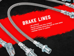 Rough Country braided stainless close-up showing durable protection