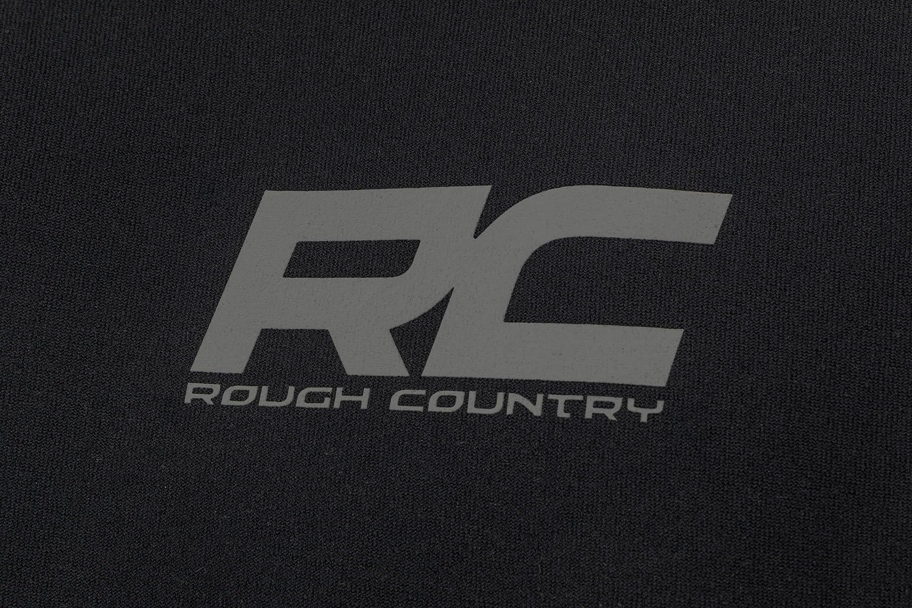 Rough Country winch cover installed on vehicle protecting from dirt and rain