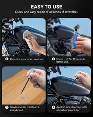 RSACET being applied to a Harley fender demonstrating precise repair and restored look benefit