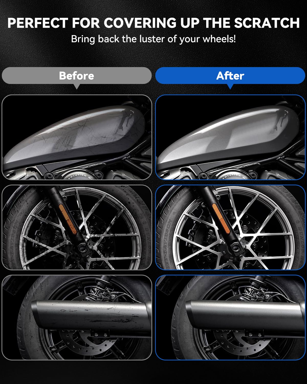 RSACET wet paint texture close-up showing smooth metallic finish for blendability benefit