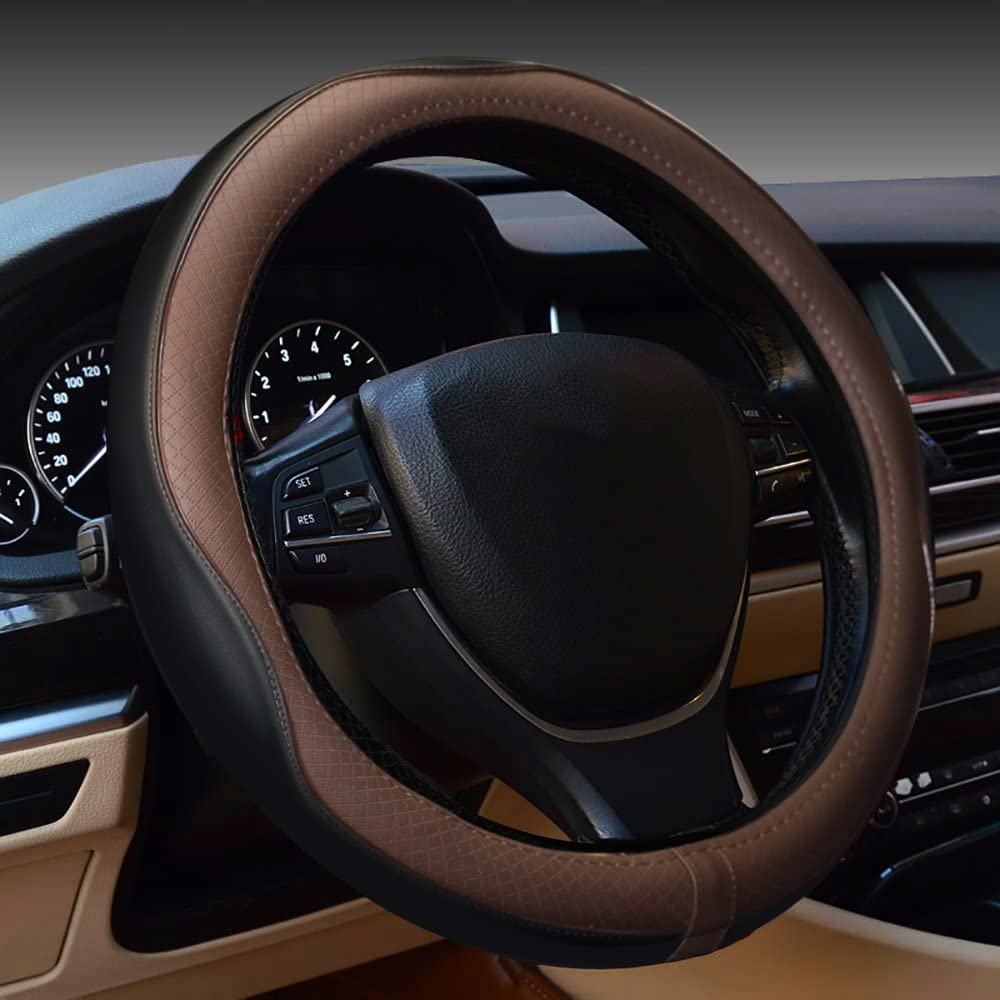 Rsept Gomass front view showing sporty black brown cover benefit: refreshed steering look