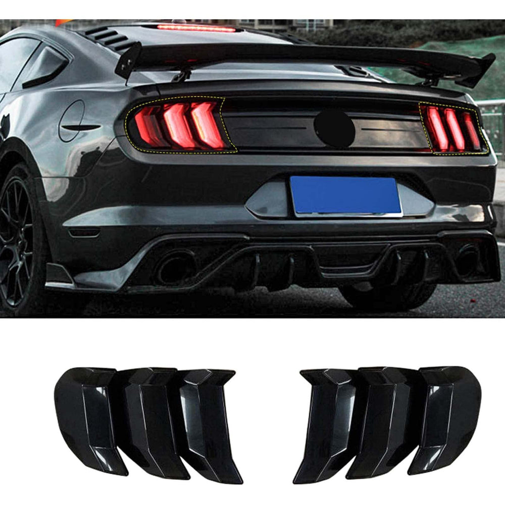 RT-TCZ front view of black tail light trim showing sleek profile and quick visual upgrade
