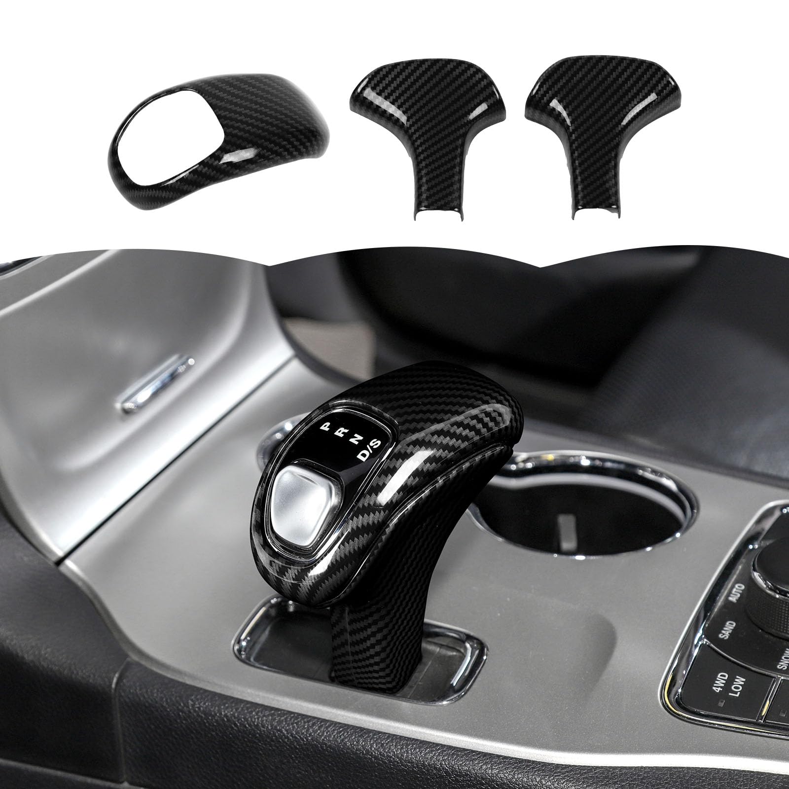 RT-TCZ front view shift knob trim showing precise fit and sporty look