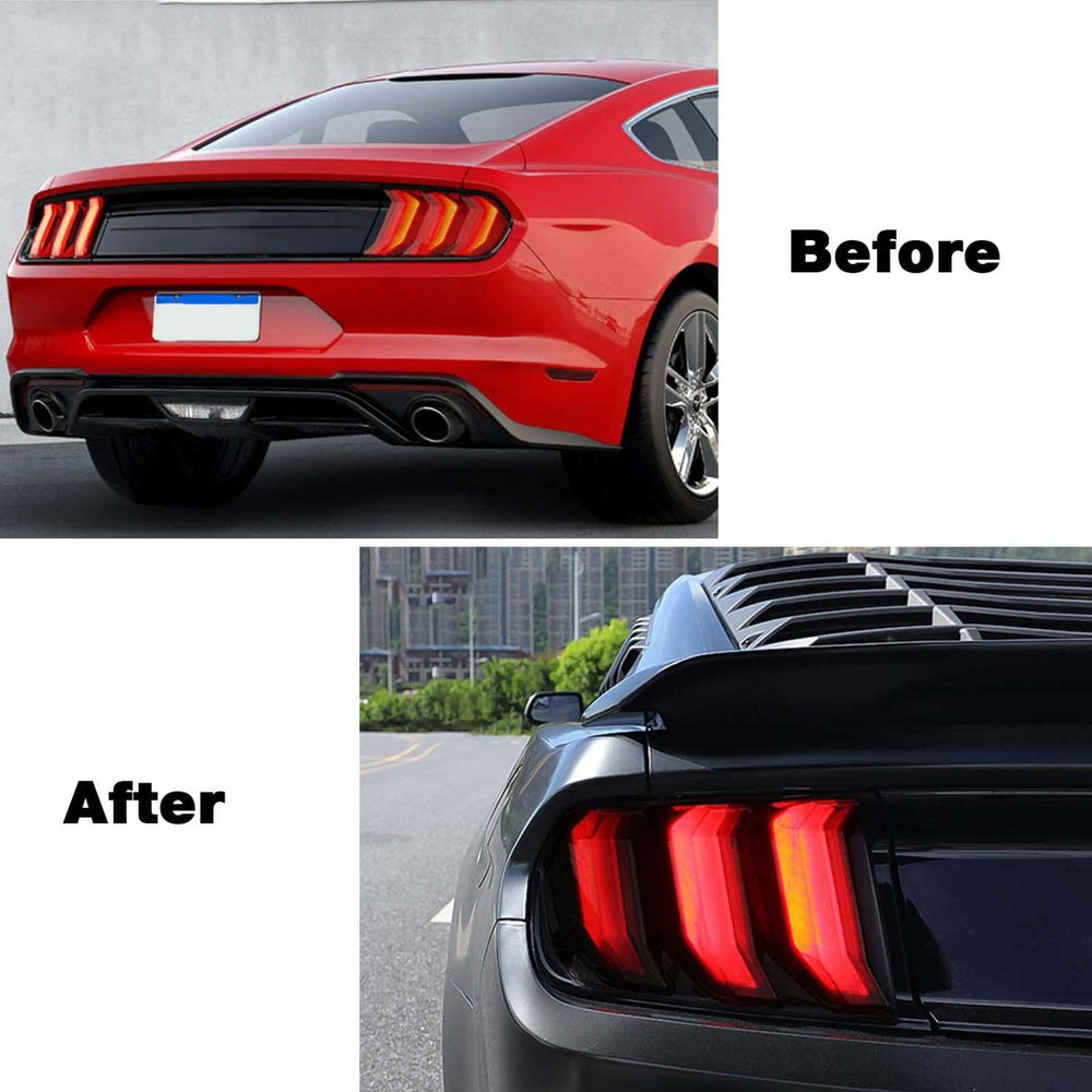 RT-TCZ installed on driver side full rear view enhancing Mustang�s aggressive rear appearance