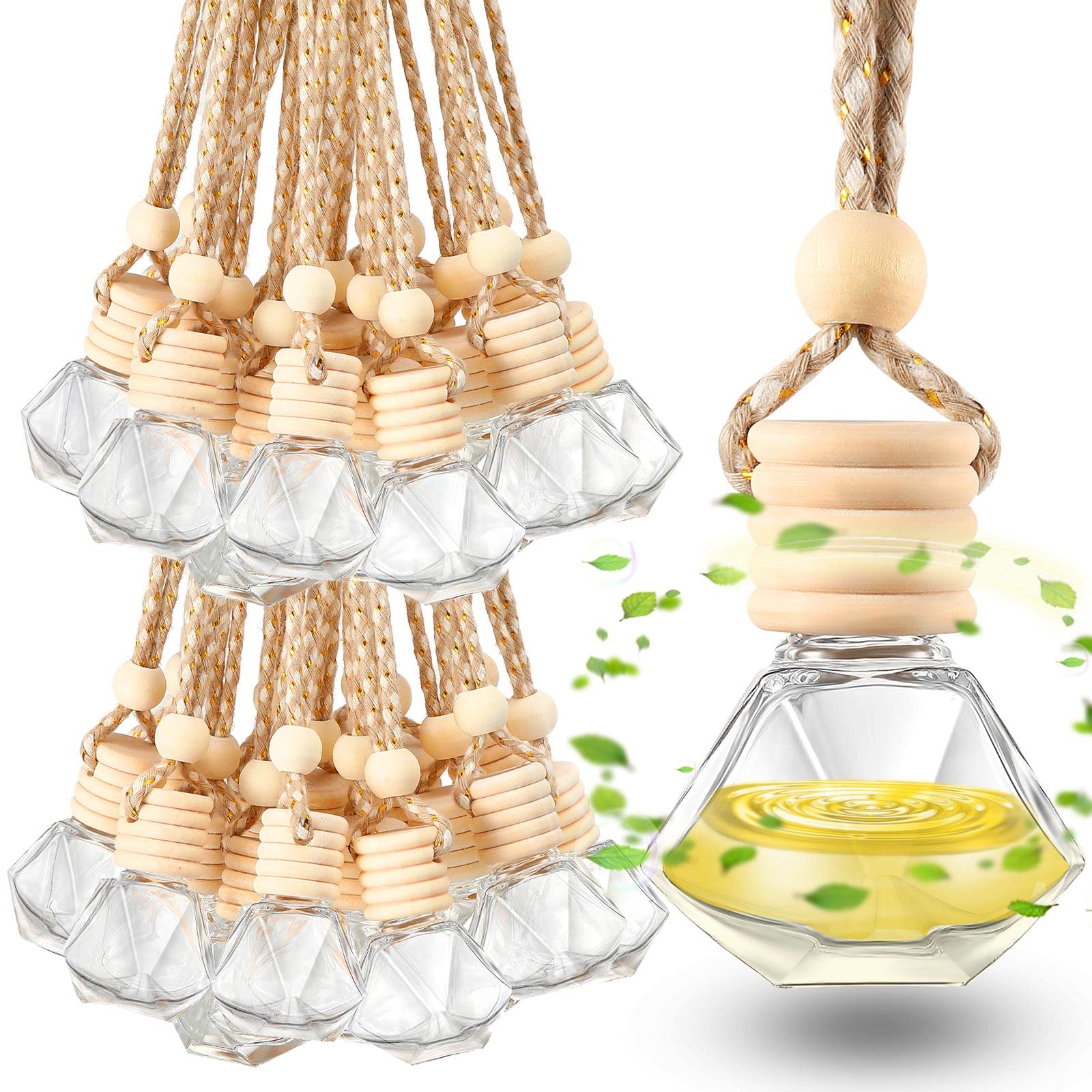 Rtteri front view of diamond glass diffuser pack showing 100 bottles for convenience