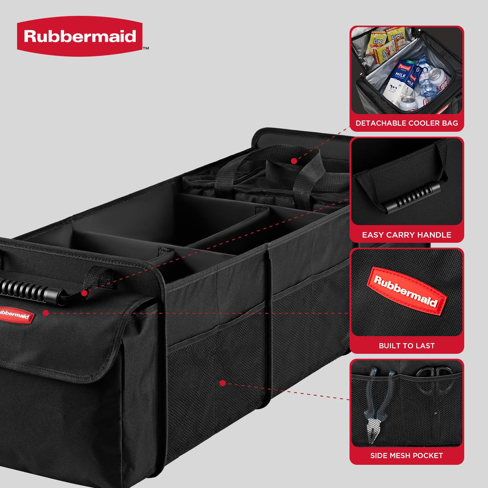 Rubbermaid removable leakproof cooler shown separately for portable cold storage