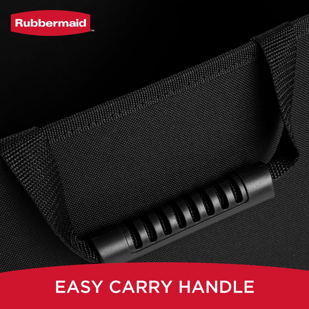 Rubbermaid folded flat for compact storage saving space in home or vehicle
