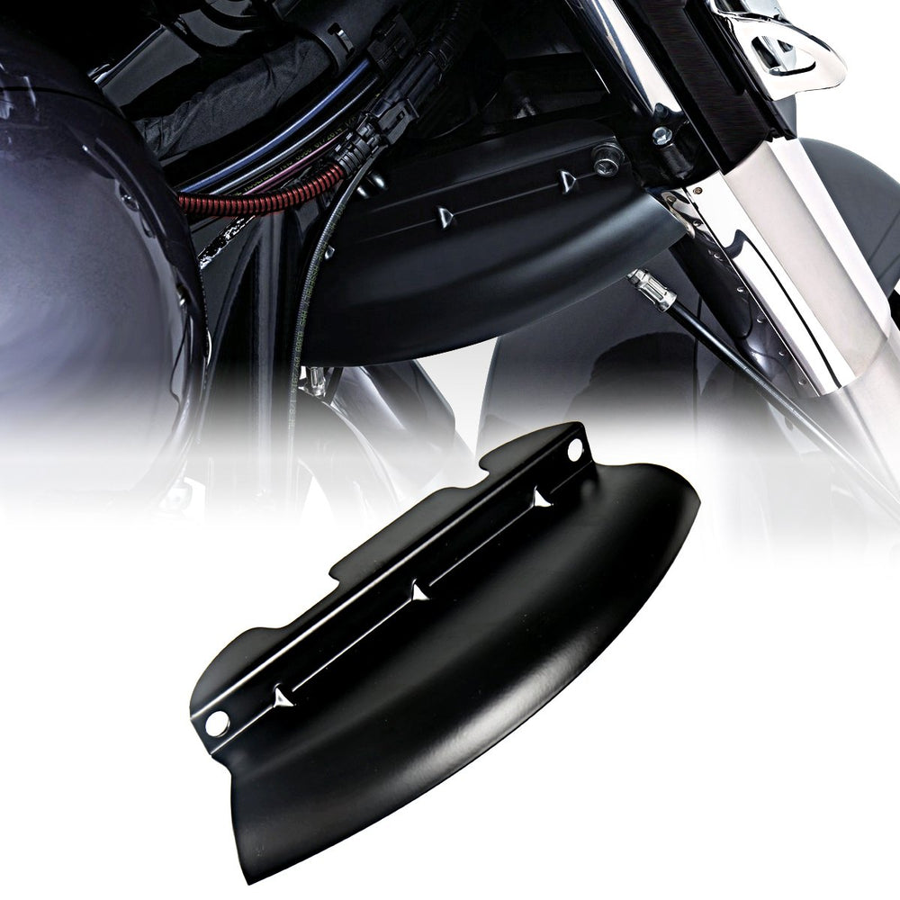 Rudyness front view lower wind deflector showing fit and reduced buffeting