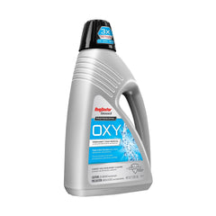 Rug Doctor solution being poured into measuring cap for accurate dilution