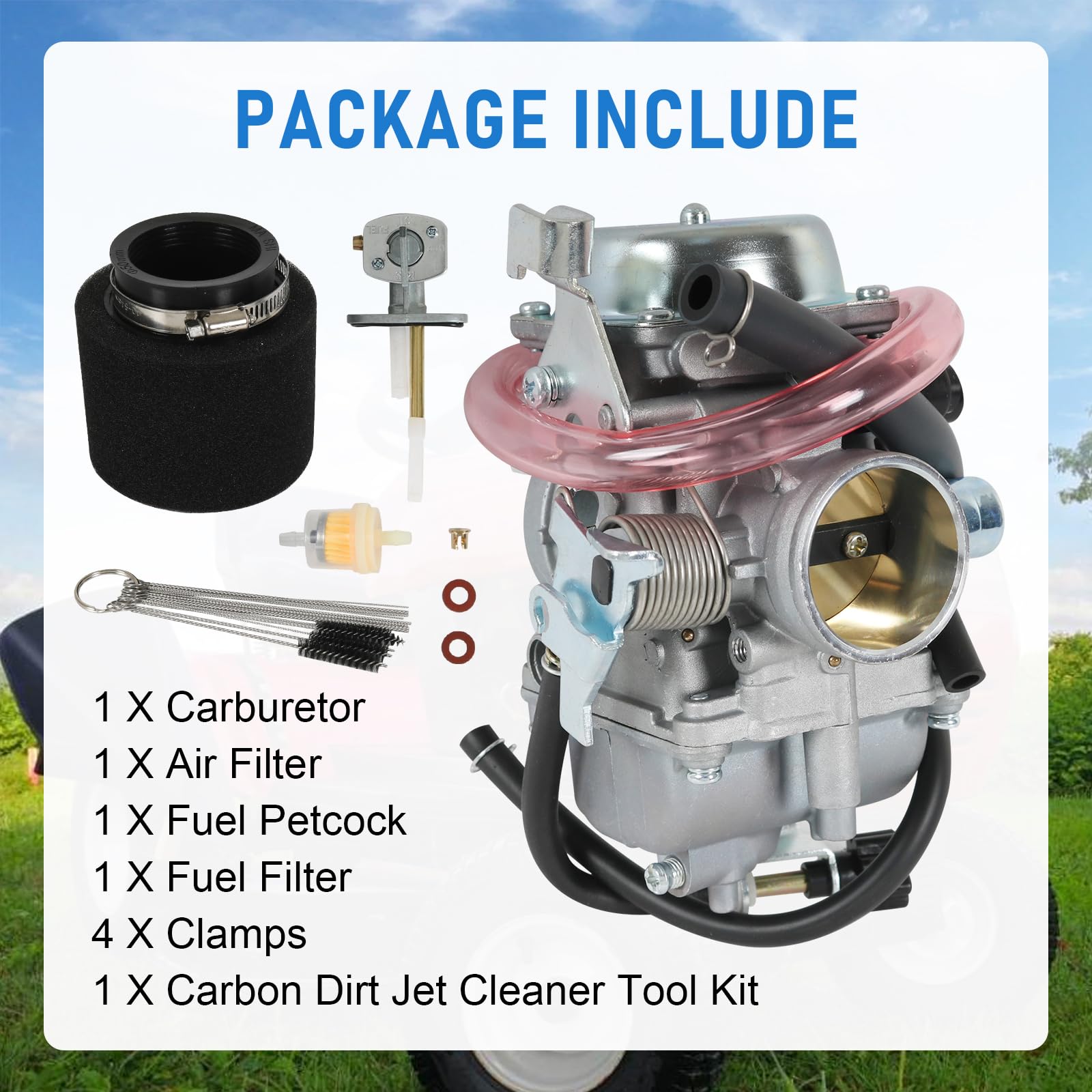 RUIANOMG air filter included in kit protecting intake from debris