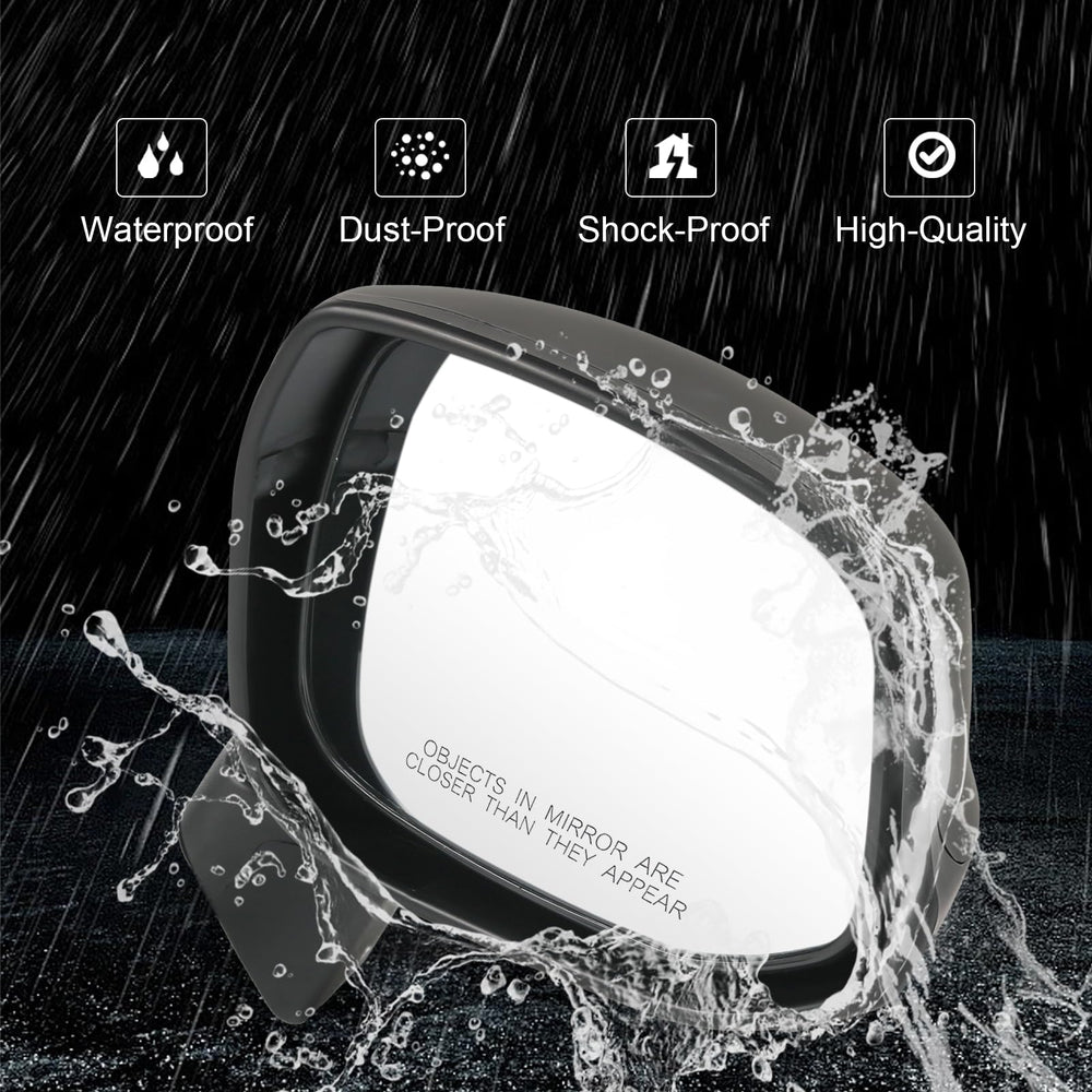 RUIANOMG mirror side profile texture showing durable housing and streamlined shape benefit: wind resistant